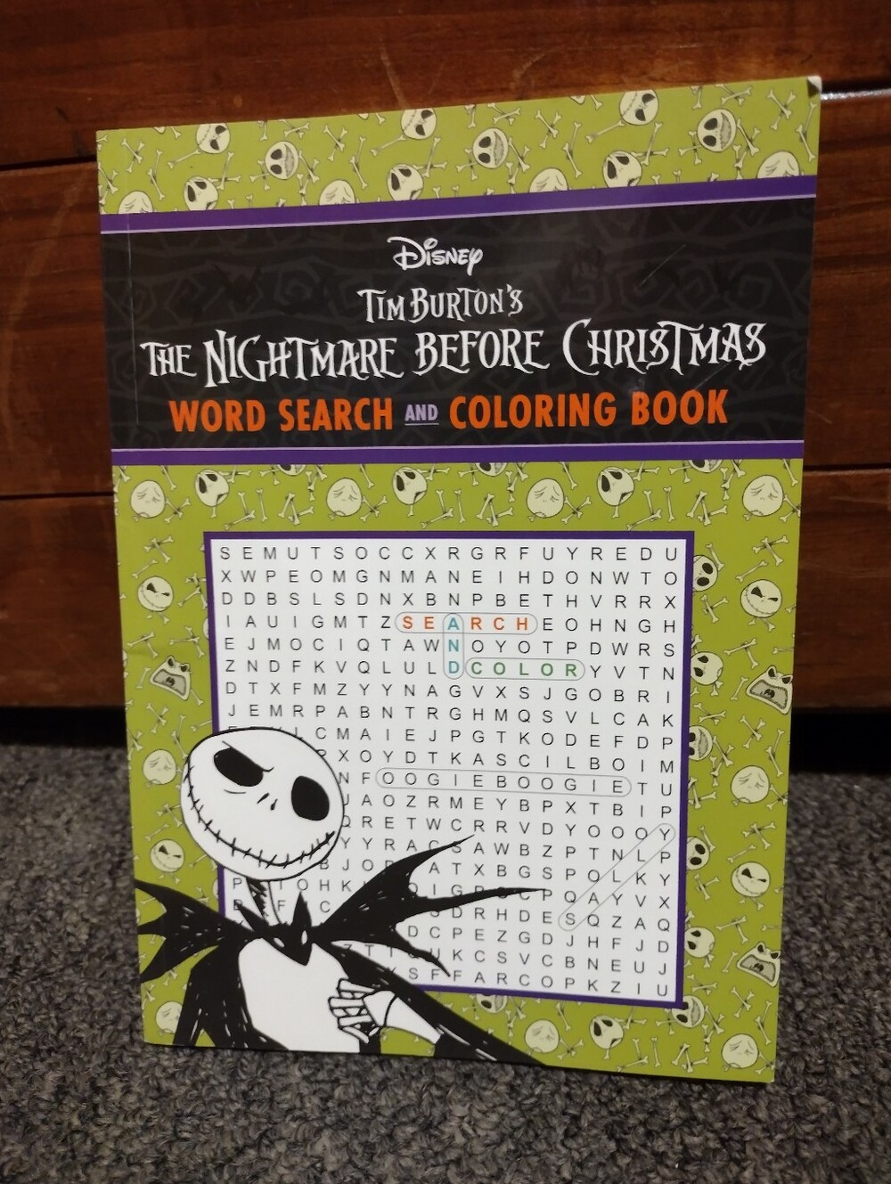 Disney Tim Burtons Nightmare Before Christmas Word Search & Coloring Book